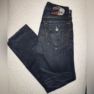 True Religion Men's Indigo Straight Jeans